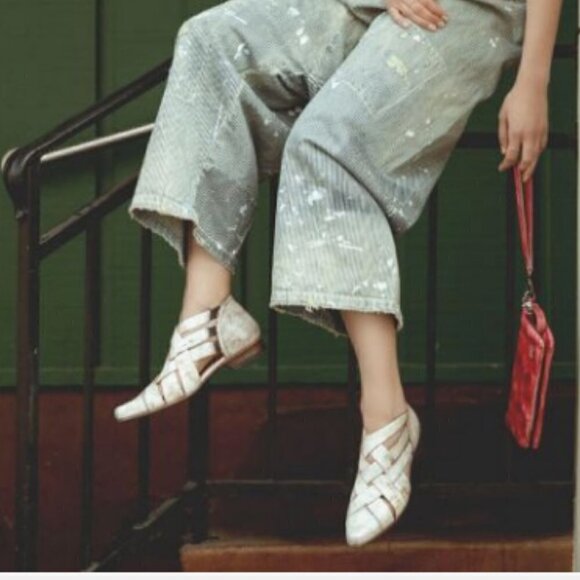 Bed Stu Brittany Sandals Braided Nectar Lux White Tan - Picture 5 of 17